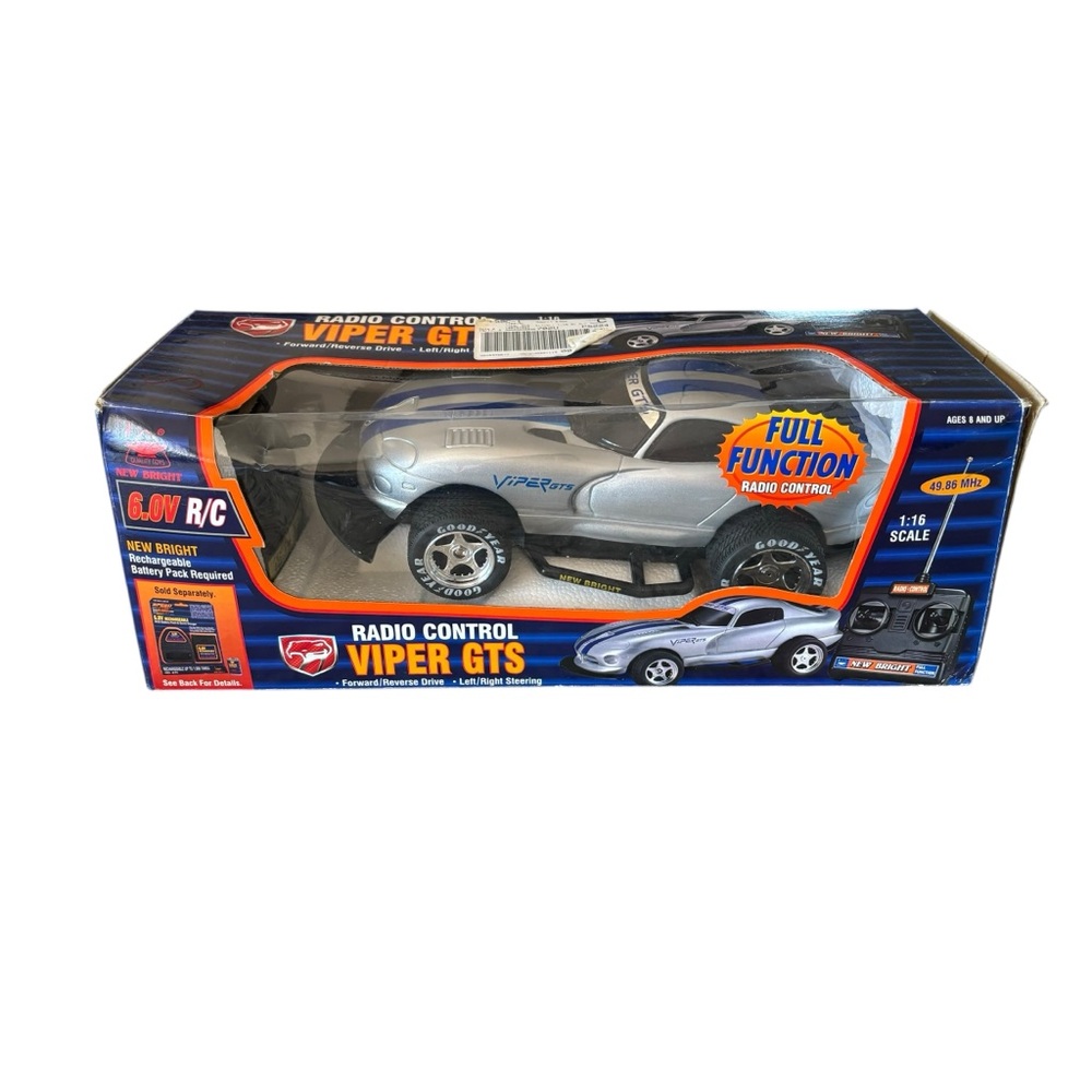 New Bright Silver Radio Control Viper GTS Car